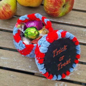 Körbchenboden Halloween Special Ø 10 cm (für dünne Wolle)